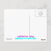 Vrede van regenboogforel op aarde briefkaart (Achterkant)