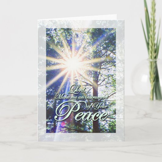 Vrede van Sint-Franciscus Kaart (Voorkant)