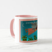 Vrede van Southwest Angel op aarde Mok (Voorkant links)