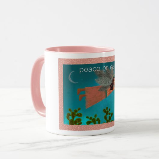 Vrede van Southwest Angel op aarde Mok (Voorkant links)