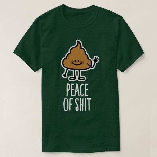 Vrede van Stuk van Pun emoticon 1 T-shirt (Design voorkant)