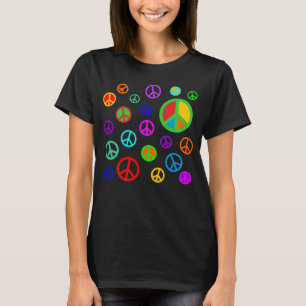 VREDE - Vat patroon met meerdere kleuren en uw ach T-shirt