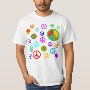 VREDE - Vat patroon met meerdere kleuren en uw ach T-shirt
