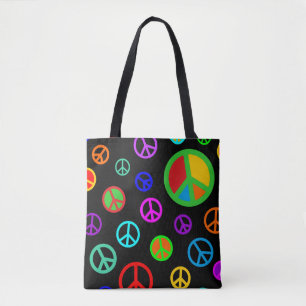 VREDE - Vat patroon met meerdere kleuren en uw ach Tote Bag