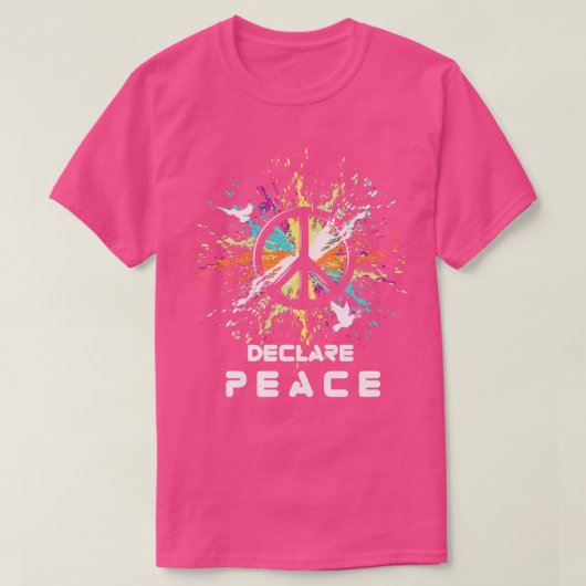 Vrede verkondigen t-shirt (Design voorkant)