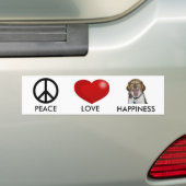 VREDE, VERLIES GEZICHT BUMPERSTICKER (Op auto)