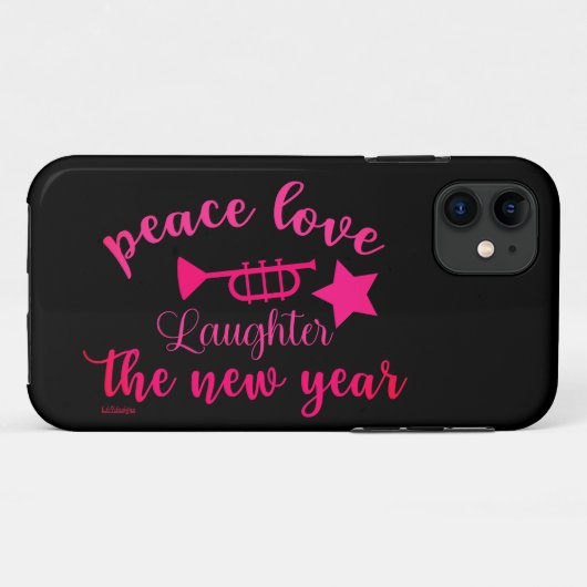 VREDE VERLIEZEN EN LAUGHTER IN HET NIEUWE JAAR Case-Mate iPhone CASE (Achterkant (horizontaal))