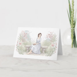 Vrede Verzenden - Watercolor Tuinlezer  Kaart