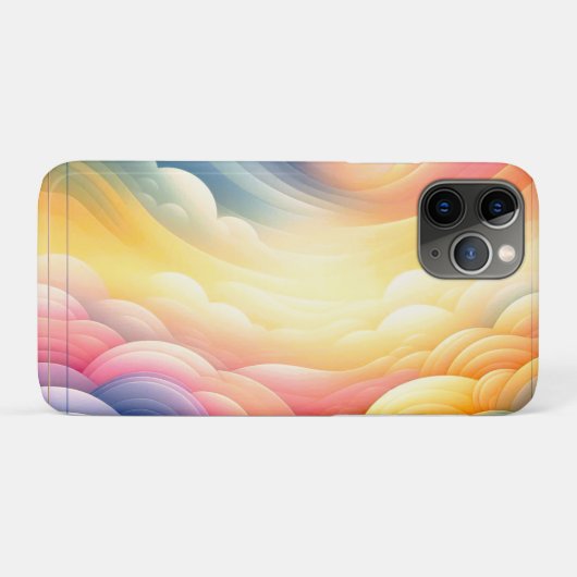Vrede vinden in de Puffy Dreamy Clouds Case-Mate iPhone Case (Achterkant (horizontaal))