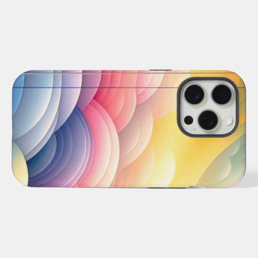 Vrede vinden in de Puffy Dreamy Clouds iPhone Hoesje (Achterkant horizontaal)