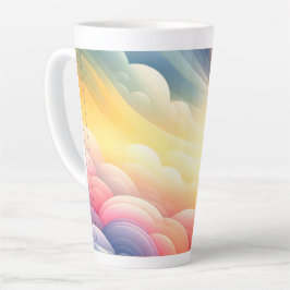 Vrede vinden in de Puffy Dreamy Clouds Latte Mok