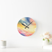 Vrede vinden in de Puffy Dreamy Clouds Ronde Klok (Huis)