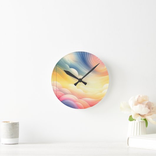 Vrede vinden in de Puffy Dreamy Clouds Ronde Klok (Huis)