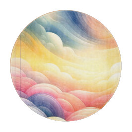 Vrede vinden in de Puffy Dreamy Clouds Snijplank