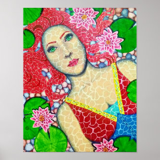 Vrede vinden onder de Lilies Poster