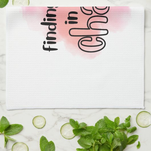 Vrede vinden theedoek (Gevouwen)