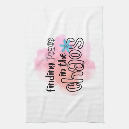 Vrede vinden theedoek (Verticaal)