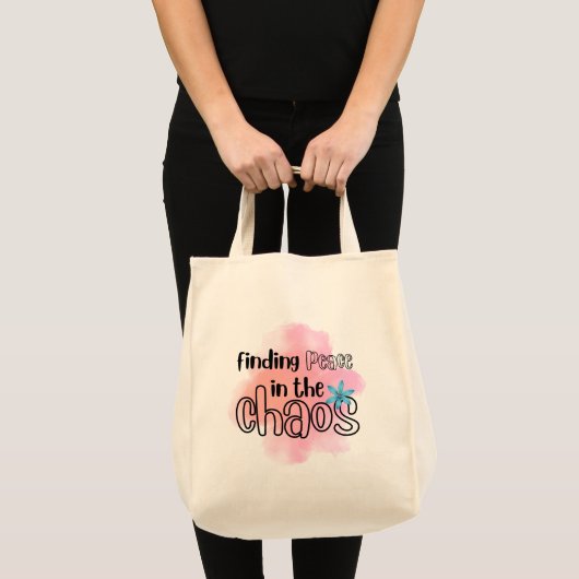 Vrede vinden tote bag (Voorkant (product))