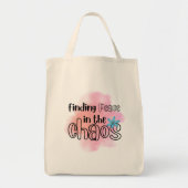 Vrede vinden tote bag (Voorkant)