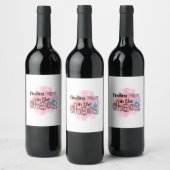 Vrede vinden wijn etiket (Flessen)