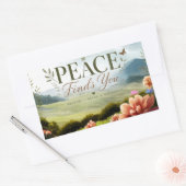 Vrede Vindt Jou Schitterende Inspirerende Sticker (Envelop)
