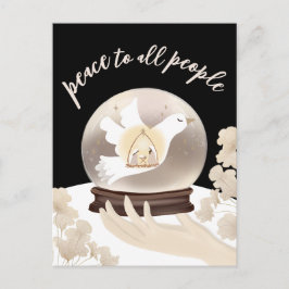 Vrede voor alle mensen Christelijk Geboorte Vakant Briefkaart