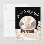 Vrede voor alle mensen Christelijk Geboorte Vakant Briefkaart (Voorkant / Achterkant)