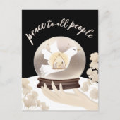 Vrede voor alle mensen Christelijk Geboorte Vakant Briefkaart (Voorkant)