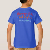 Vrede voor alle T-shirts (Kinder standaard, blauw) (Achterkant)