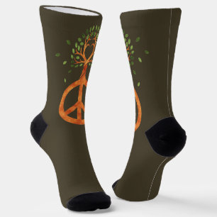 Vrede Voor Bomen - Bloemenkracht Hart 1 Sokken