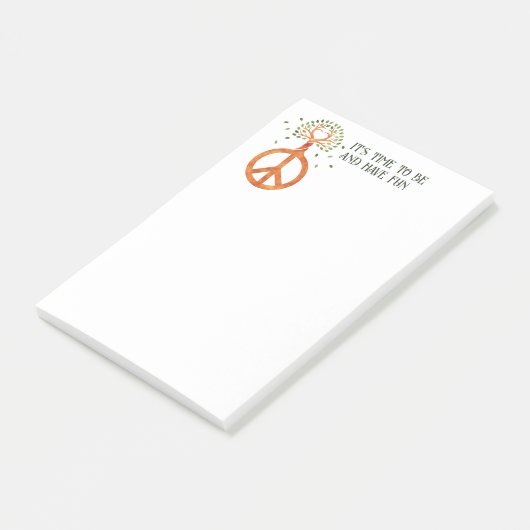 Vrede Voor Bomen - Bloemkracht Hart 1 Post-it® Notes (Schuin)