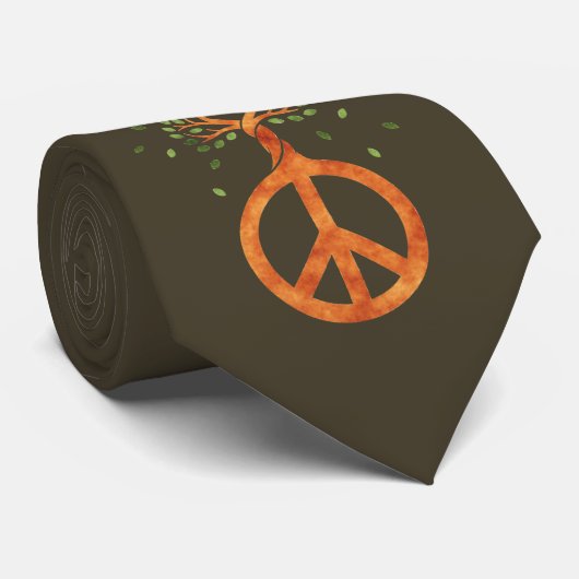 Vrede Voor Bomen - Bloemkracht Hart 1 Stropdas (Opgerold)