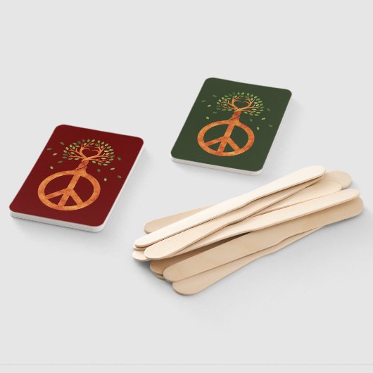 Vrede voor bomen - ventilatorhart 1 handwaaier (Niet-gemonteerd)