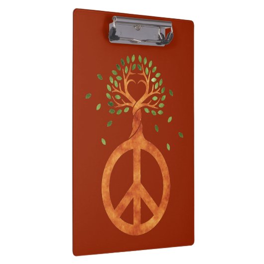 Vrede voor bomen - ventilatorhart 1 klembord (Rechts)