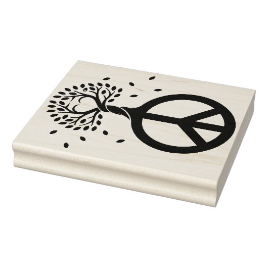 Vrede voor bomen - ventilatorhart 1 rubberstempel (Stempel)