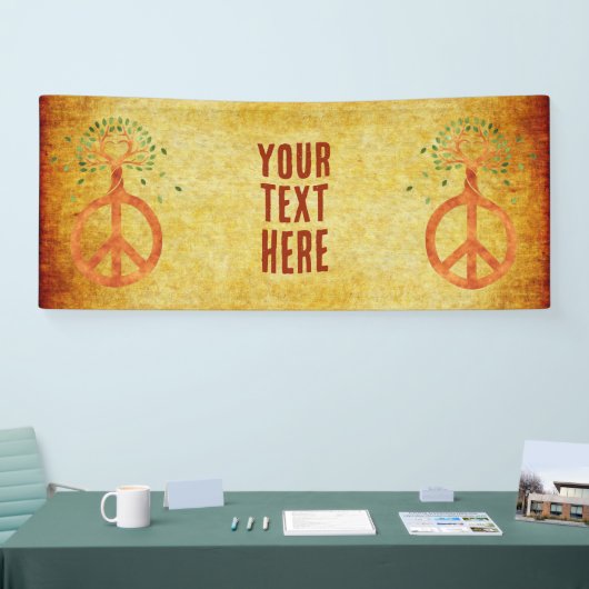 Vrede voor bomen - ventilatorhart 1 spandoek (Beurs)