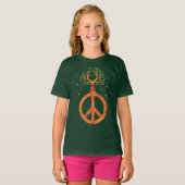 Vrede voor bomen - ventilatorhart 1 t-shirt (Voorkant volledig)