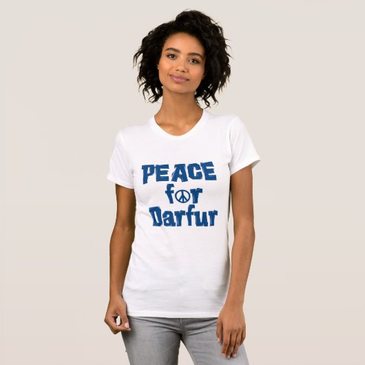 Vrede voor Darfur 2 T-shirt (Voorkant volledig)