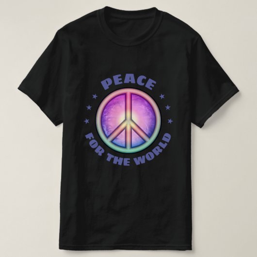 Vrede voor de ☮ t-shirt (Design voorkant)