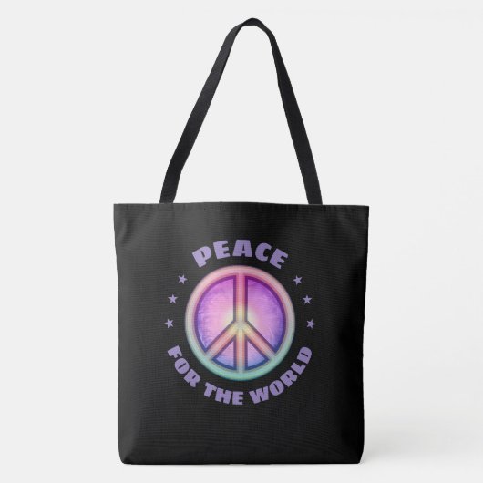 Vrede voor de ☮ tote bag (Voorkant)