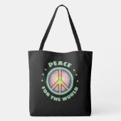 Vrede voor de ☮ tote bag (Achterkant)