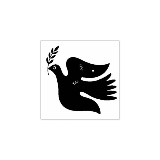 Vrede voor de wereld rubberstempel (Afrduk)