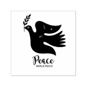 Vrede voor de wereld  zelfinktende stempel (Design)