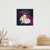 Vrede voor Eath en Goodwill naar All Shepherd Poster (Keuken)