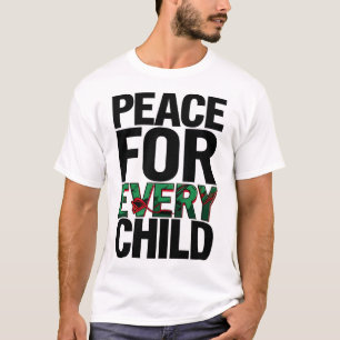 Vrede voor elk kind - Bold Awareness Design T-shirt