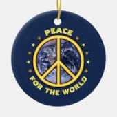 Vrede voor het Wereld ☮ Ornament (Voorkant)