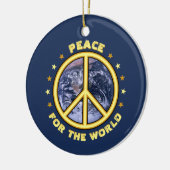 Vrede voor het Wereld ☮ Ornament (Links)
