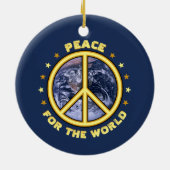 Vrede voor het Wereld ☮ Ornament (Achterkant)