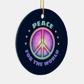Vrede voor het Wereld ☮ Ornament (Rechts)