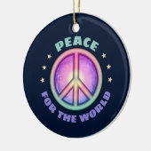 Vrede voor het Wereld ☮ Ornament (Links)